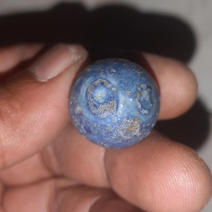 batu mustika buntat biru sangat jos langka