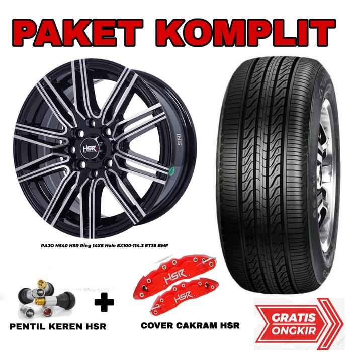 PAKET VELG MOBIL PLUS BAN RING 14 Untuk SIGRA AYLA XENIA BRIO HSR PAJO