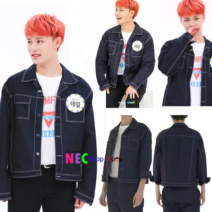Taeil NCT127 - Stitch Shirt (Navy)