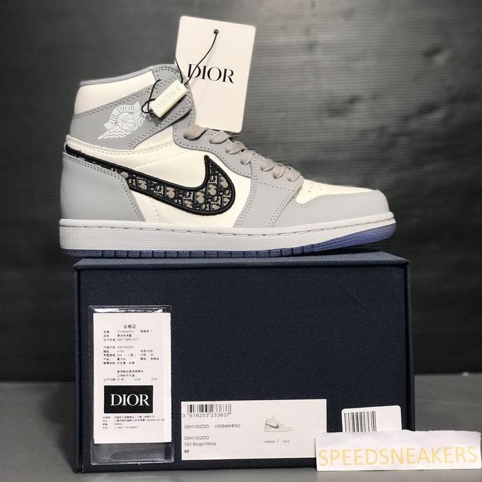 Nke Air Jordan 1 High Dior Grey Ferfect Kicks  BNIB 100%