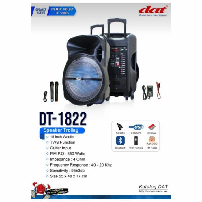 DAT SPEAKER TROLLEY 18INCH DT1822