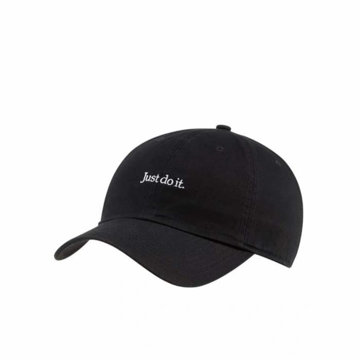 Nike Heritage 86 Cap Just Do It Black Original Resmi