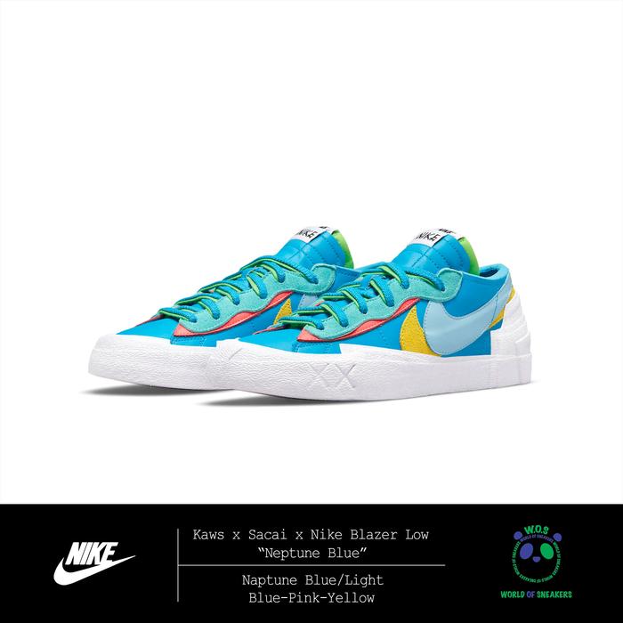 Kaws x Sacai x Nike Blazer Low “Neptune Blue”