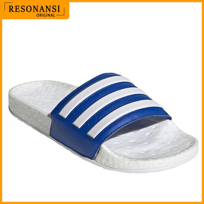 SANDAL PRIA TERBARU ADIDAS ADILETTE BOOST SLIDES ORIGINAL EMPUK KEREN