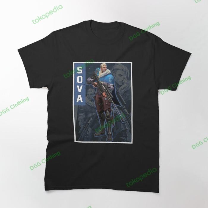 Baju Kaos Valorant, Kaos Game, Baju Game, Game Valorant Sova 11