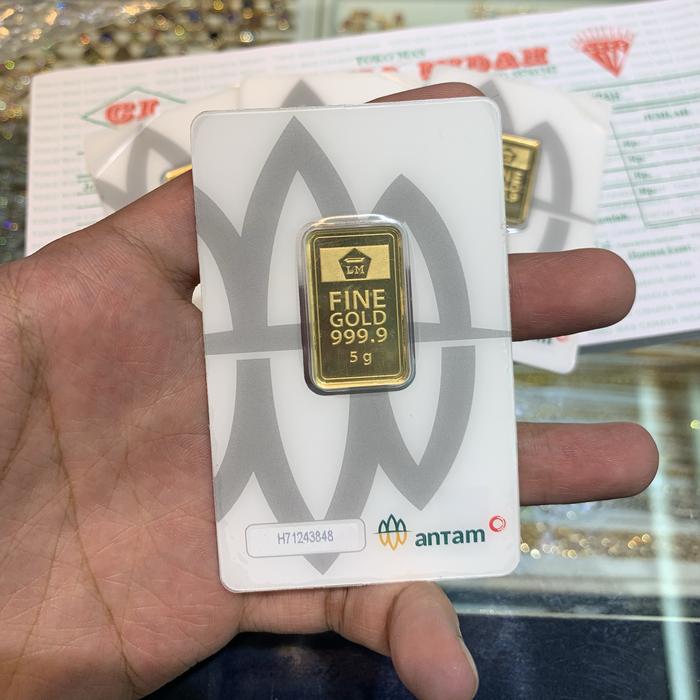 LM Antam 5 Gram Certieye + Logam Mulia Antam 5 Gram Certieye