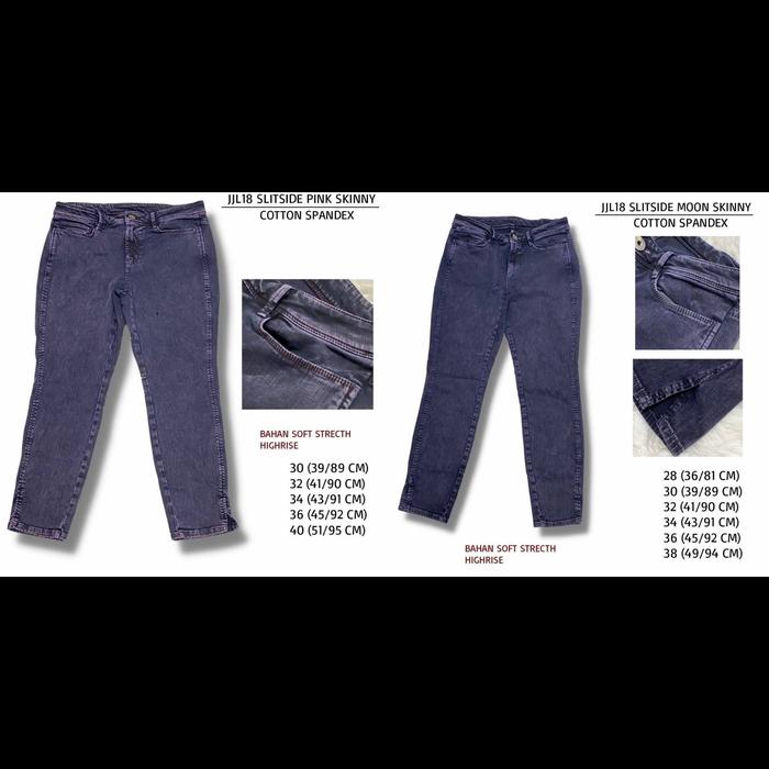 Celana Jeans J JIll Slit Side Skinny JJL18