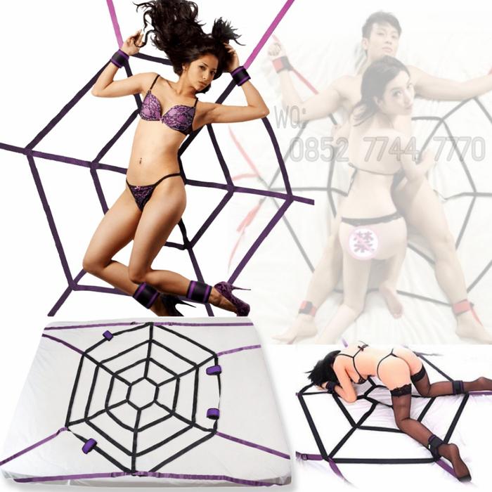 sexy tali lingerie bodystocking wanita bdsm bondage bed handcuff kit