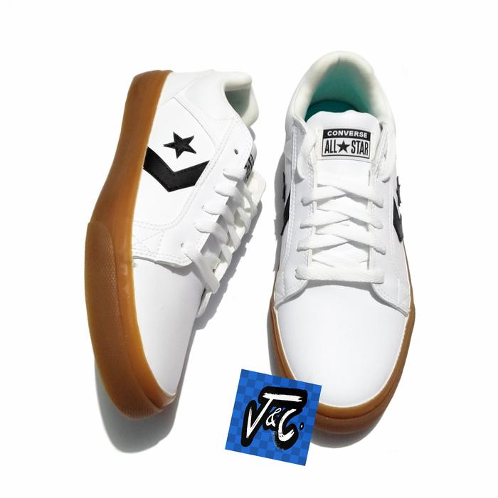 Sepatu Converse El Distrito 2.0 Faux Leather Gum Ox White Murah
