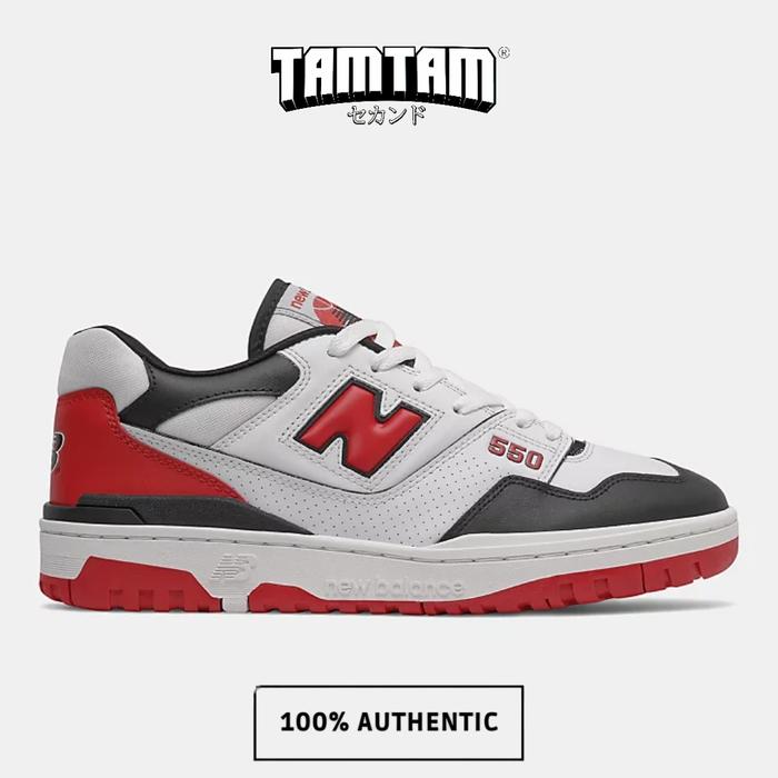 New Balance 550 Team Red 100% Original