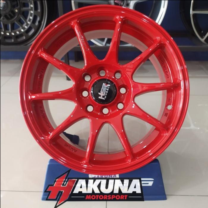 Velg Mobil Hsr Indy Ring 15 Warna Merah Buat Brio Jazz Yaris Mobilio
