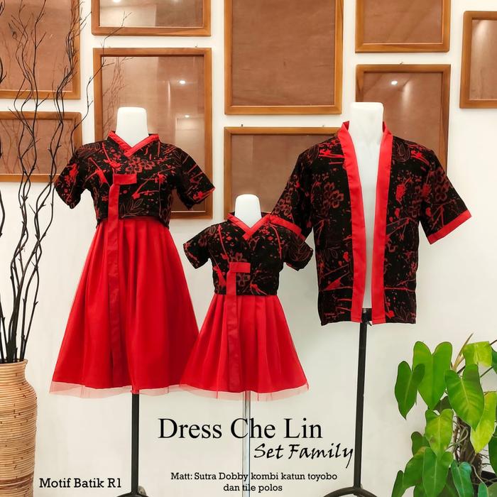SERAGAM IMLEK KELUARGA / CHE LIN SET FAMILY / BATIK COUPLE FAMILY