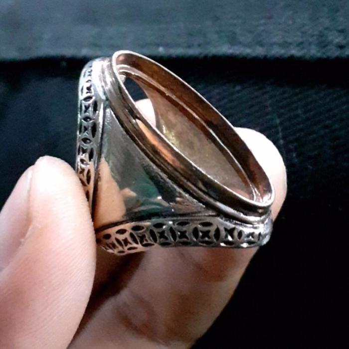 Cincin emban Pandan Kombinasi Tembaga Untuk Penuaan Batu Pandan Anda