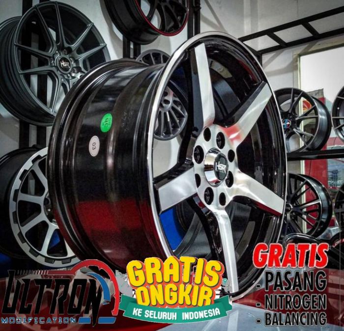 velg hsr ne3 bukan vossen cv3 ring 15 pcd mobil jazz,agya,brio,xenia