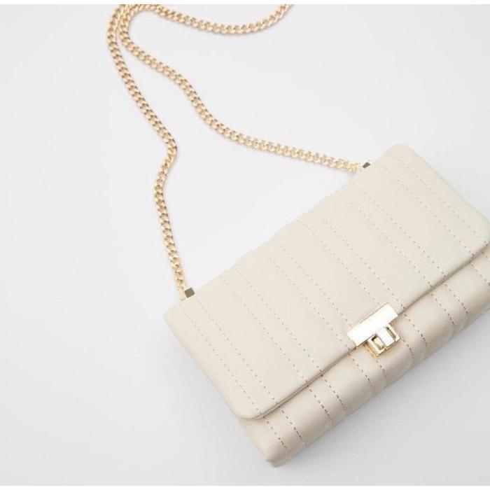 TAS WANITA ZARA QUILTED MIDI CROSSBODY BAG - ZR003