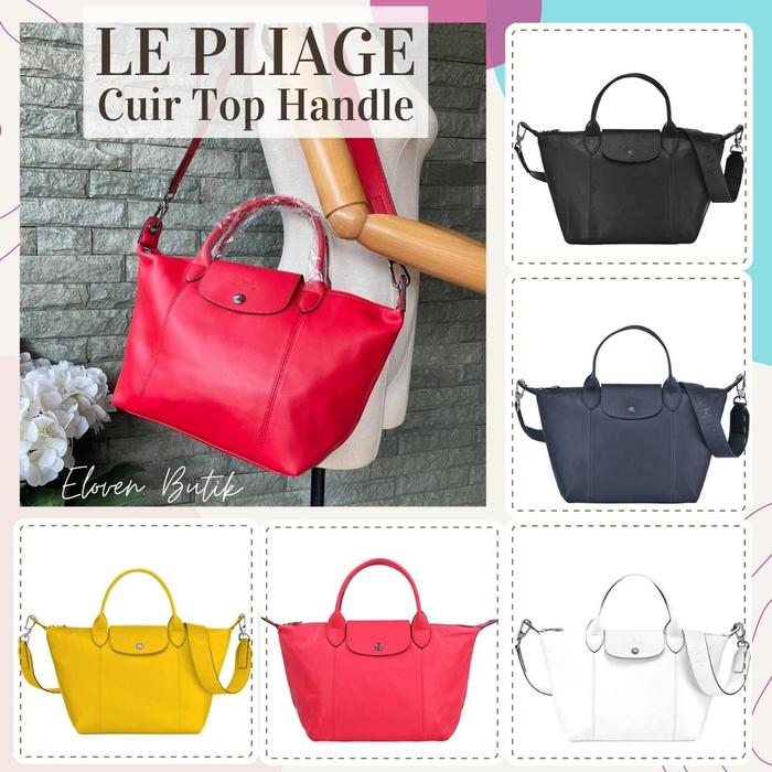 tas selempang Wanita kulit Longchamp Cuir Original