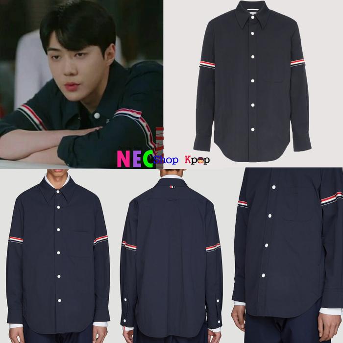 Sehun Exo Armband Shirt Navy