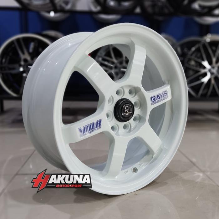 Velg Mobil Te37 Ring 16 White Pen Buat Jazz Yaris Mobilio Brio Freed