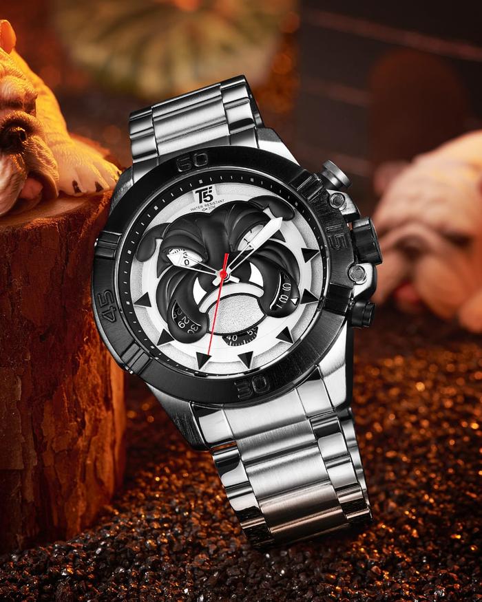 JAM TANGAN FASHION KASUAL PRIA ORIGINAL WATER RESIST T5 3736 BULLDOG