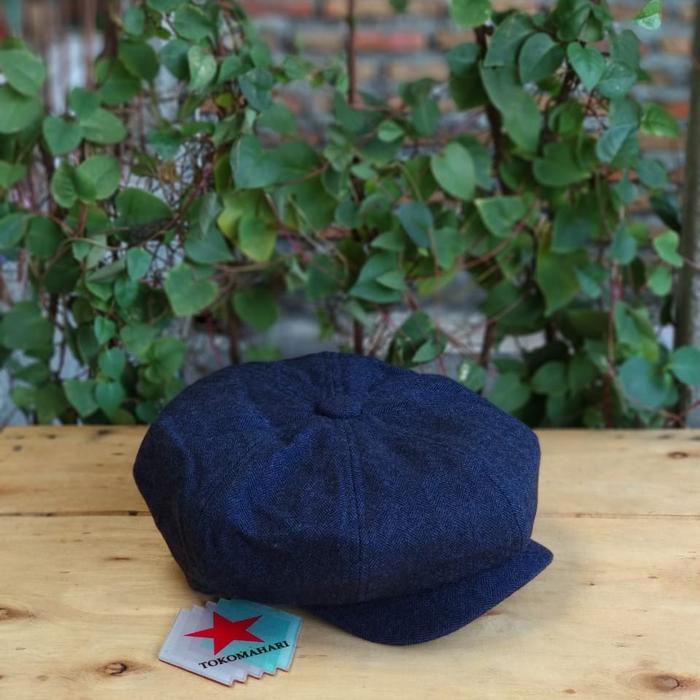 newsboy / topi kodok / topi pet / flat cap / topi jamur