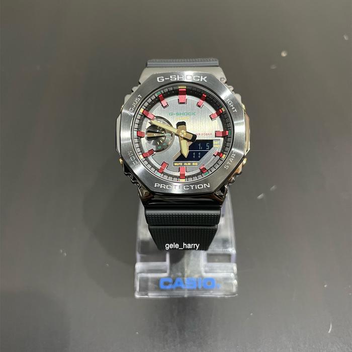 Casio Gshock GM 2100CH-1A Forged Stainless Steel Bezel