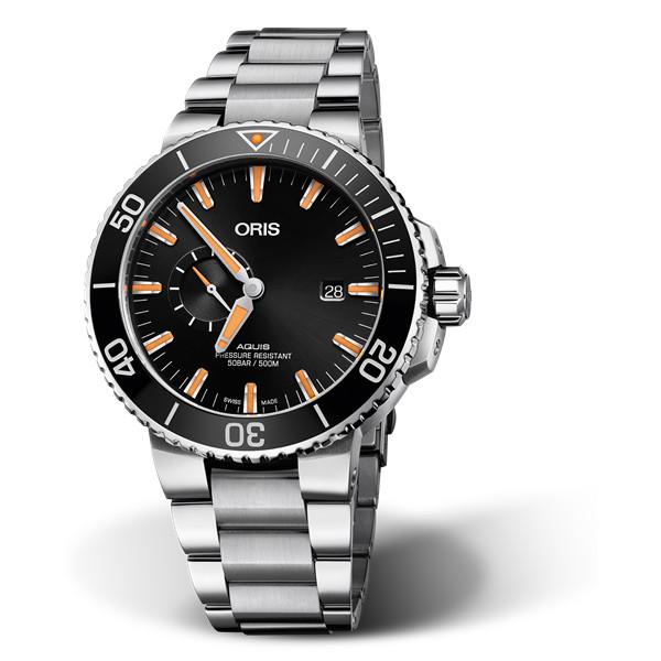 Oris Aquis Small Second Date 743 7733 4159 Metal Bracelet