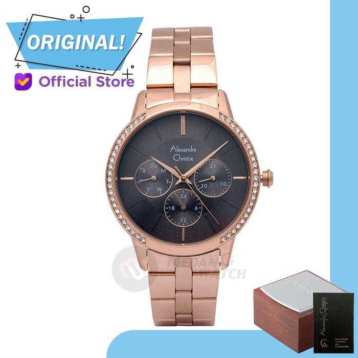 Jam Tangan Wanita Analog Alexandre Christie 2988BF AC2988 AC 2988 BF 2988 BFBRGBO Original Garansi R