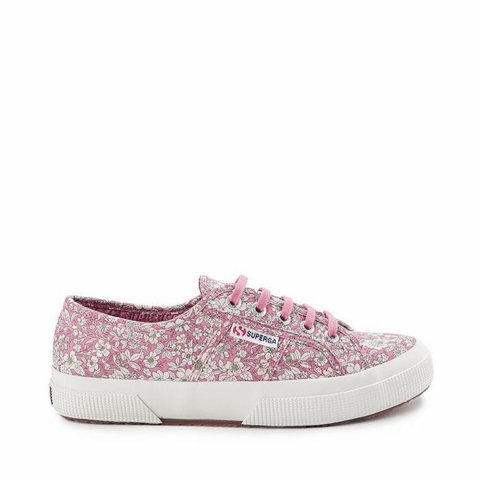 SUPERGA - SEPATU SNEAKERS WANITA ORIGINAL - 2750-Flower Print/ Pink
