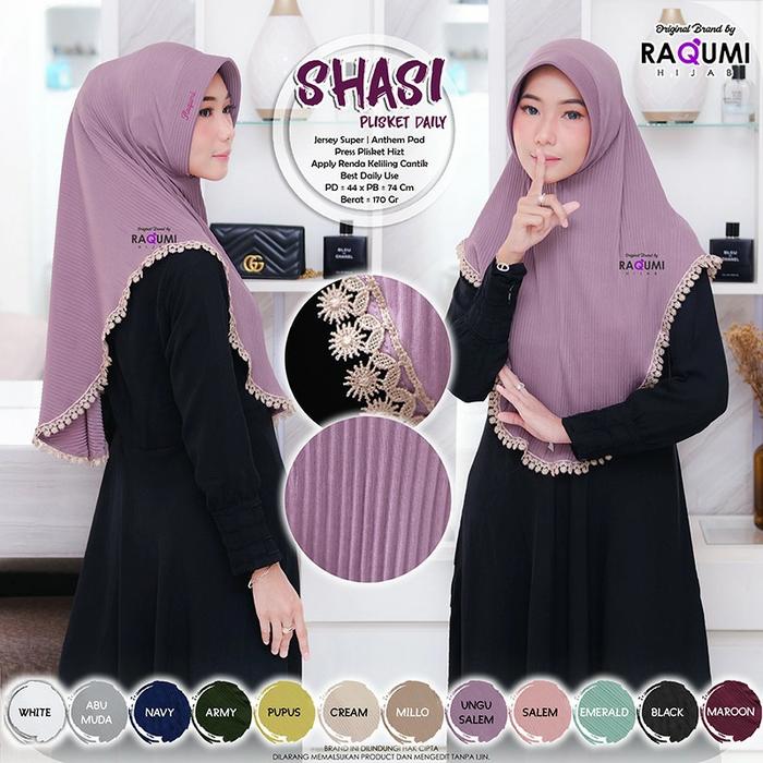 Hijab Instan Shasi Plisket Original by Raqumi X MNV Hijab
