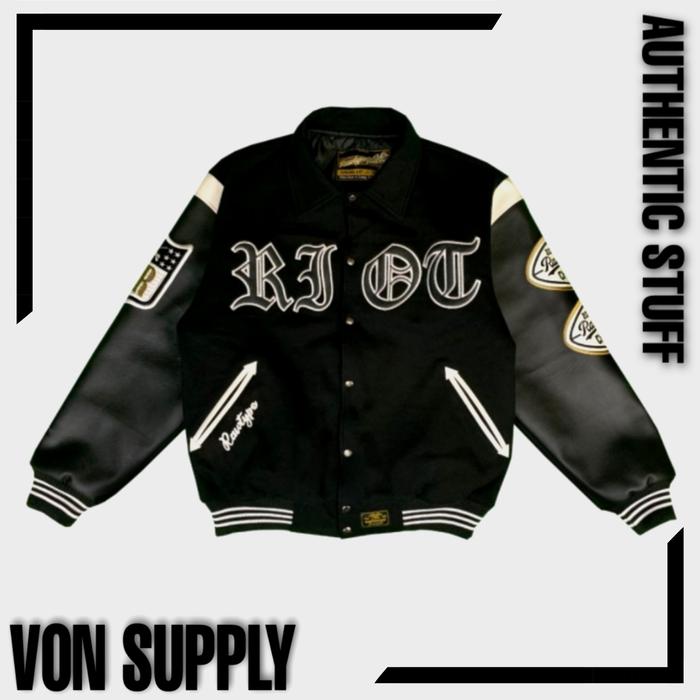 RawType Riot "Tomcats 3" Varsity Champ Jacket - RTR Raw