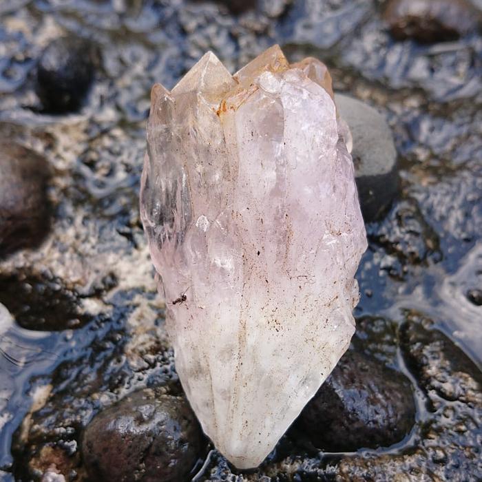 pink amethyst crystal