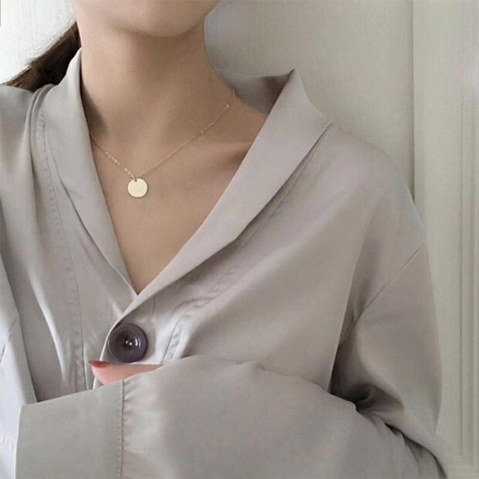 Kalung Liontin Bulat