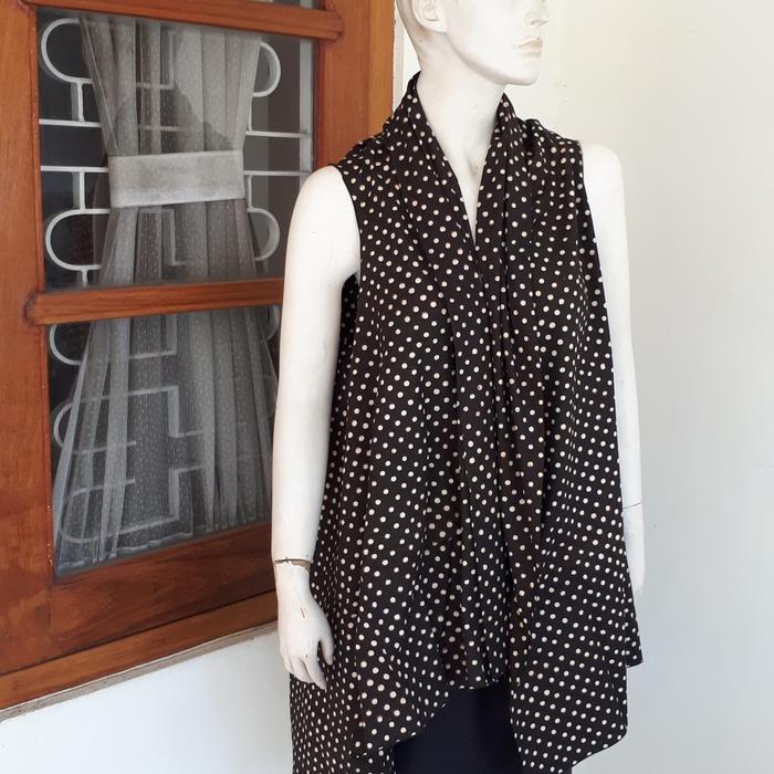 outer batik cap jogja wanita pria modern polkadot allsize L xl xxl xxx