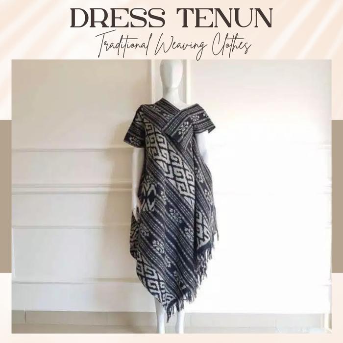 DRESS TENUN ETNIK - TUNIK TENUN IKAT BLANGKET - OT13
