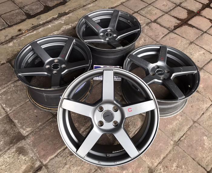 VELG MOBIL SECOND RACING RING 17 PCD 4x100/ 114 UNTUK JAZ, YARIS BRIO