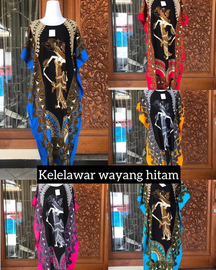 Daster jumbo - Daster Kencana Ungu - Daster Jumbo Kelelawar Hitam