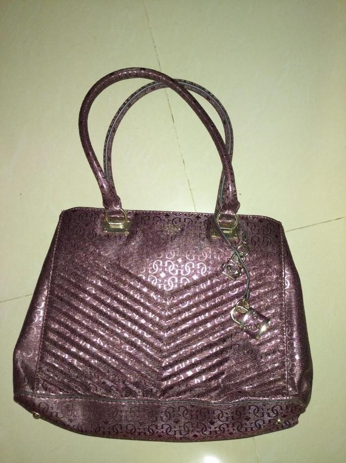 Tas handbag wanita GUESS ORIGINAL merah maroon
