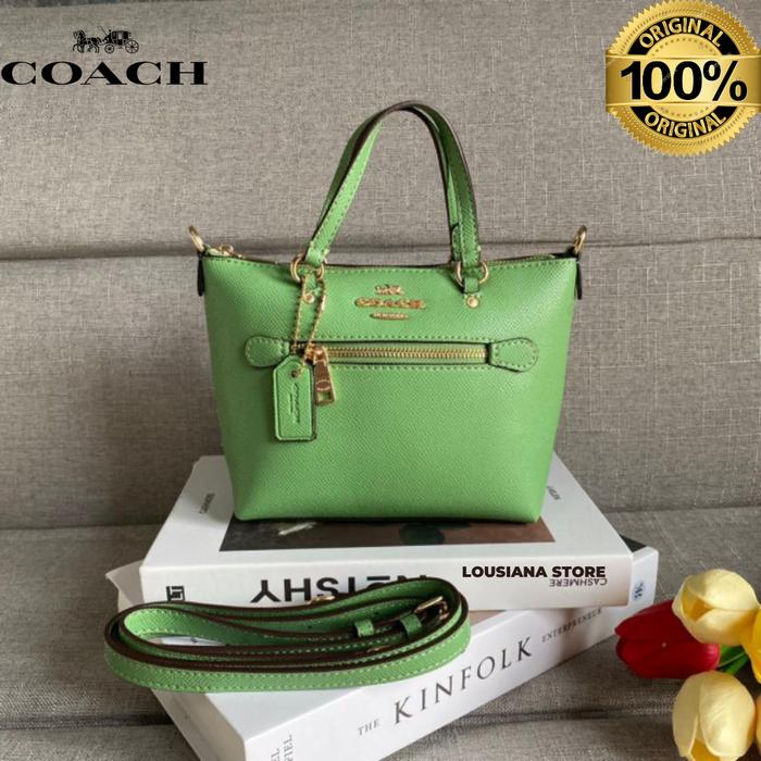 Coach Crossgrain Mini Gallery Crossbody Green