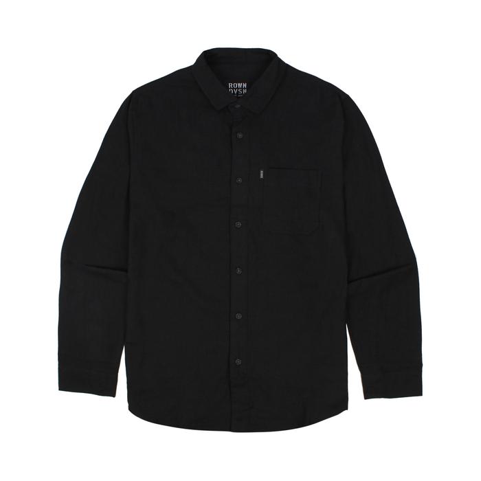 Rown dvsn Longshirt Black - Rown Division Longshirt Heaton Black