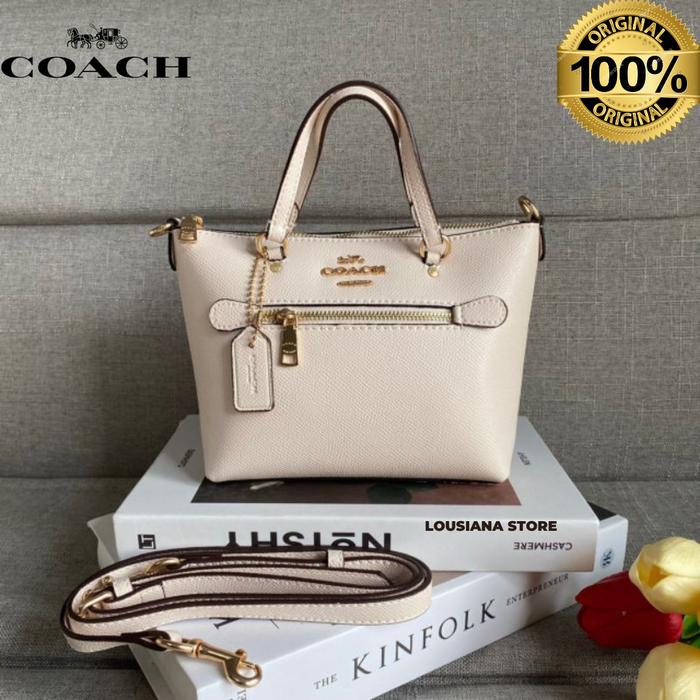 Coach Crossgrain Mini Gallery Crossbody Chalk