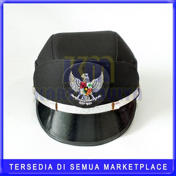 Topi Pet PDU Kades Perempuan - Topi PDU Ibu Lurah Warna Hitam - KM