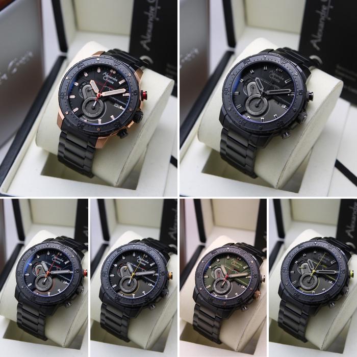[ ORIGINAL ] Jam Tangan Pria Alexandre Christie 6627 AC 6627 MC Rantai