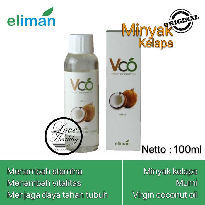 ELIMAN MINYAK KELAPA MURNI VCO COCONUT OIL ASLI 100% ORIGINAL
