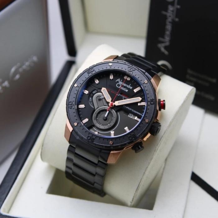 ALEXANDRE CHRISTIE AC 6627 ROSEGOLD BLACK AC6627 PRIA ORI,,STAINLESS