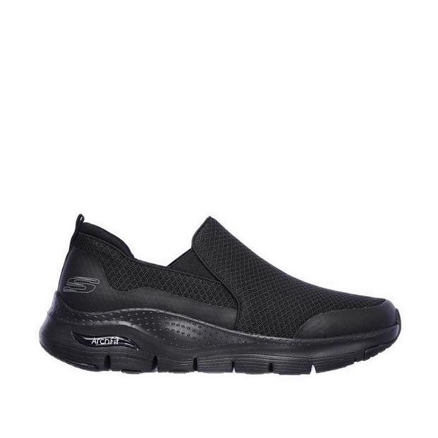 Skechers Arch Fit Banlin Mens Slip On Shoes Black Original