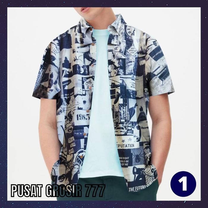 Baju Kemeja Distro Pria / Kemeja Distro Cowok / Baju Distro PKE 06