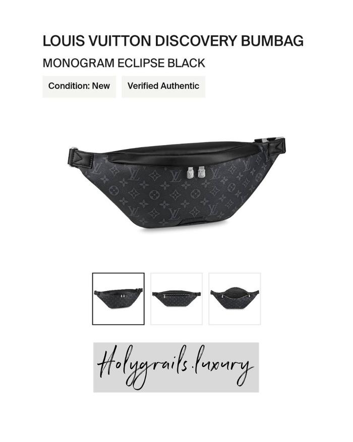 Louis Vuitton Discovery Bumbag Monogram Eclipse Black