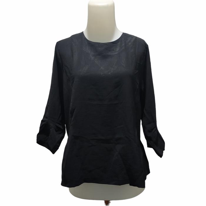 Blouse Hitam size L minus bekas setrika