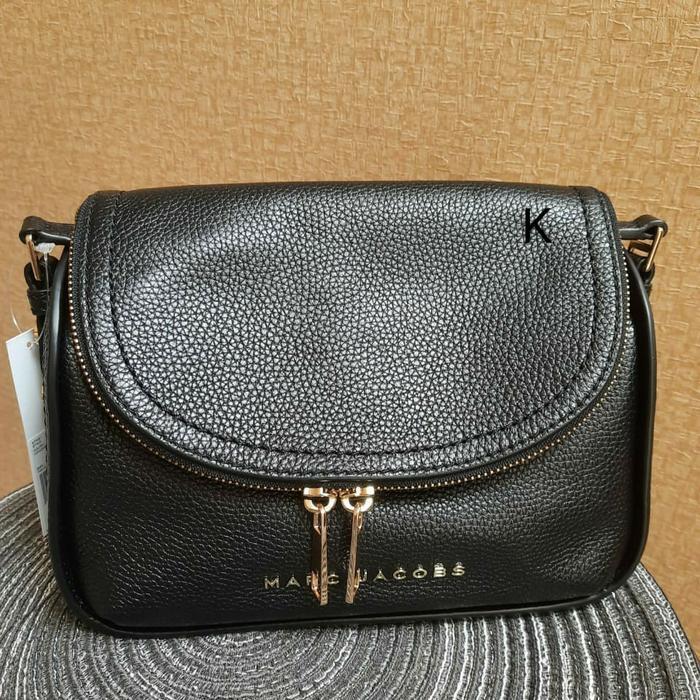 tasMarc jacobs groove large flap shoulder bag black