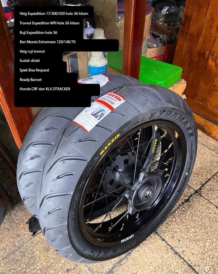 BANSET WHEELSET SUPERMOTO YAMAHA WR 155 R EXPEDITION
